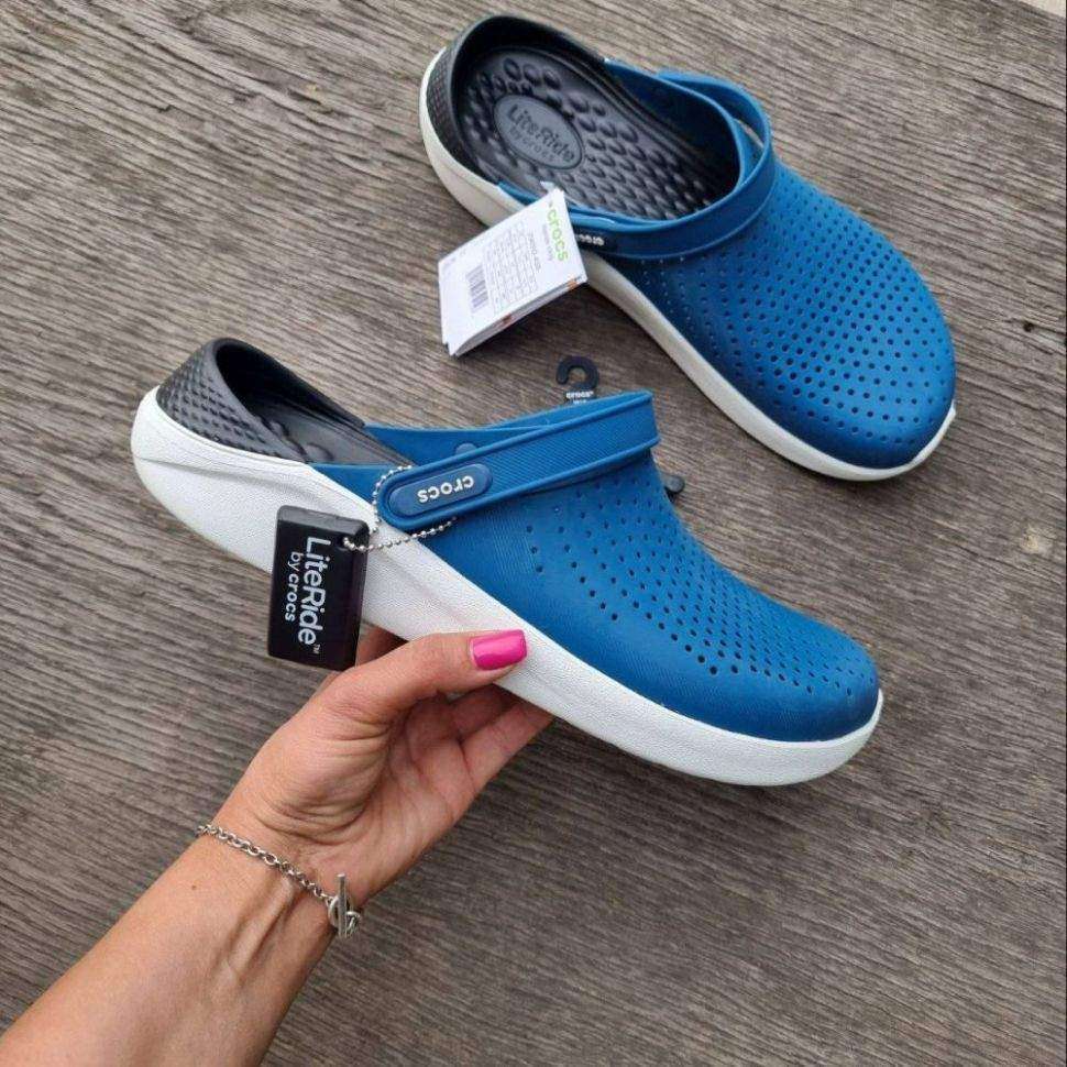 Чоловічі Crocs LiteRide Clog vivid blue/almost white — фото 2