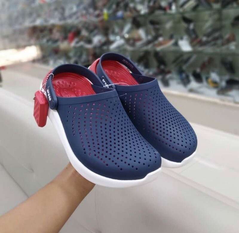 Crocs Лайтрайд Клог Сині з Червоним LiteRide Clog Navy/Pepper — фото 3