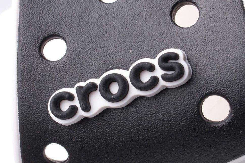 Жіночі шльопанці Crocs Classic Slide White Black — фото 5