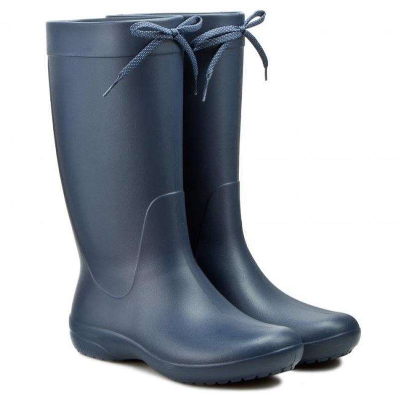 Жіночі гумові чоботи Crocs Women's Freesail Rain Boot Navy Blue