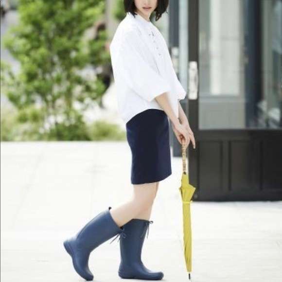 Жіночі гумові чоботи Crocs Women's Freesail Rain Boot Navy Blue — фото 3