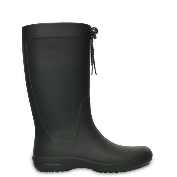 Жіночі гумові чоботи Crocs Womens Freesail Rain Boot Black — фото 6