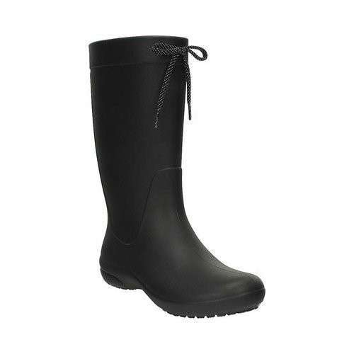 Жіночі гумові чоботи Crocs Womens Freesail Rain Boot Black — фото 8