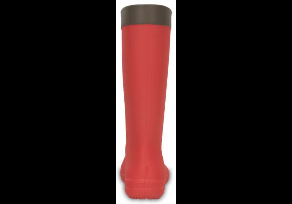 Жіночі гумові чоботи Crocs Womens Freesail Rain Boot Flame Red — фото 4