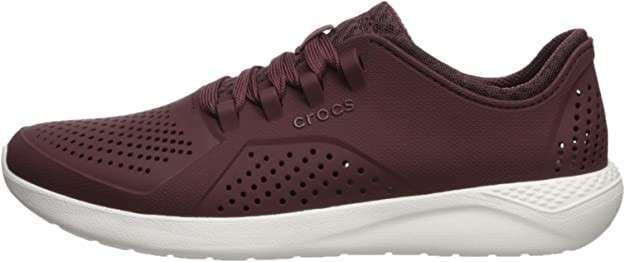 Жіночі Crocs Кросівки Пейсер Literide Pacer Burgundy/White — фото 11