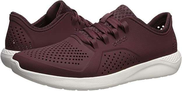 Жіночі Crocs Кросівки Пейсер Literide Pacer Burgundy/White — фото 10