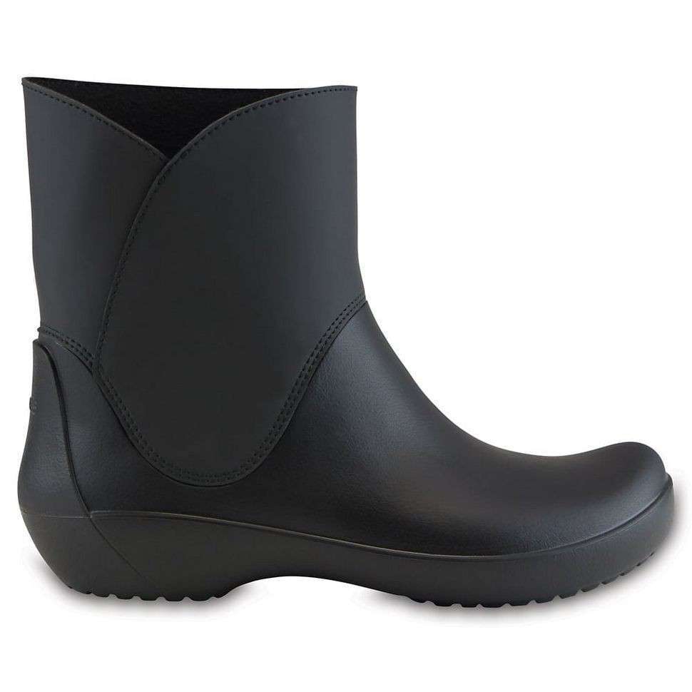Жіночі гумові чоботи Crocs Rainfloe Boots Black — фото 4