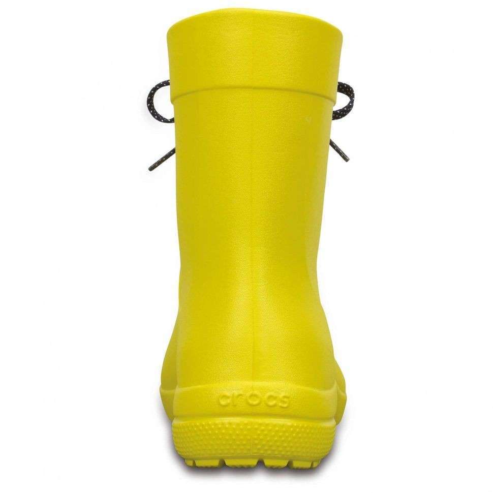 Crocs Жіночі гумові чоботи Freesail Shorty Rain Boot Yellow Lemon — фото 4