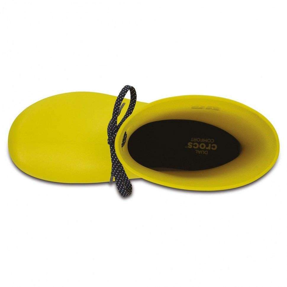 Crocs Жіночі гумові чоботи Freesail Shorty Rain Boot Yellow Lemon — фото 5