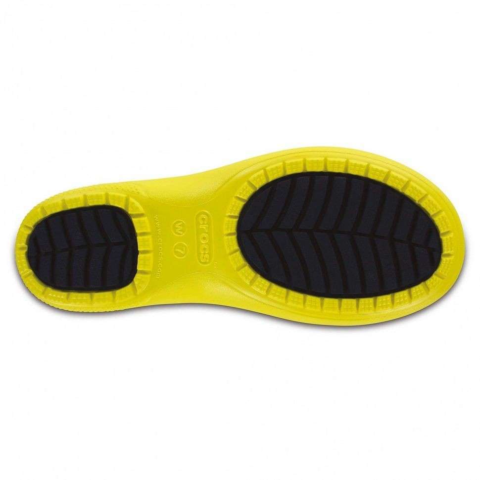 Crocs Жіночі гумові чоботи Freesail Shorty Rain Boot Yellow Lemon — фото 6
