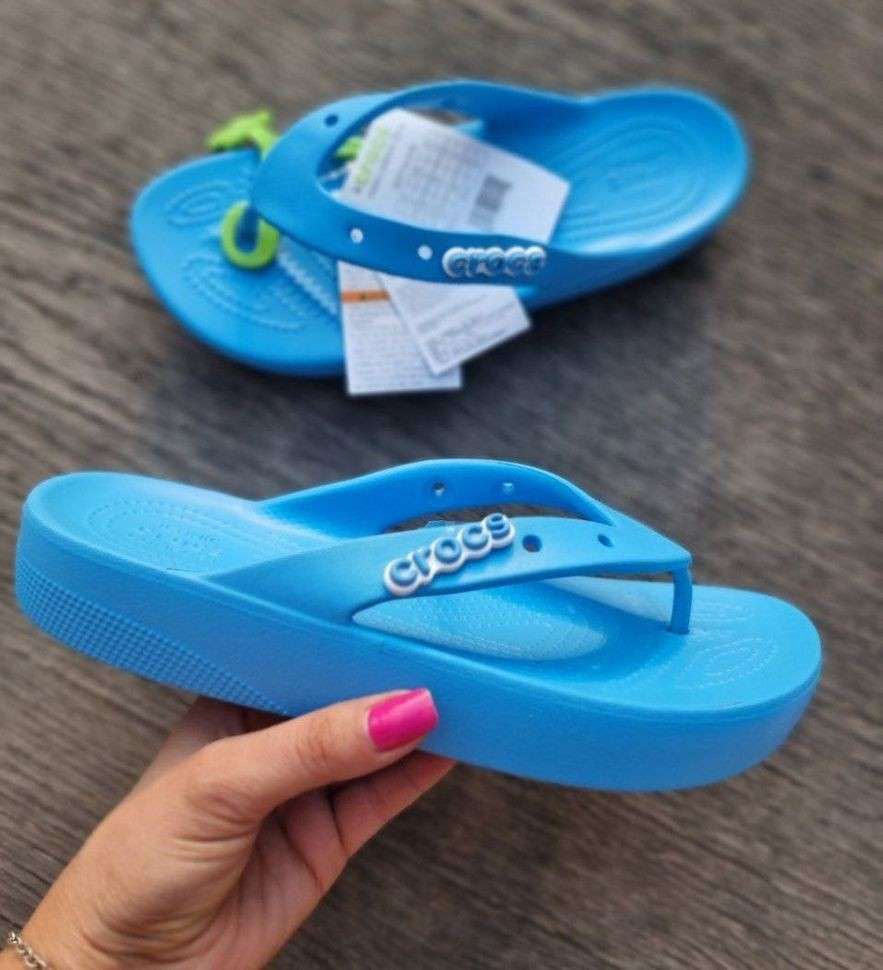 Жіночі в'єтнамки Crocs Classic Platform Flip Oxygen — фото 7