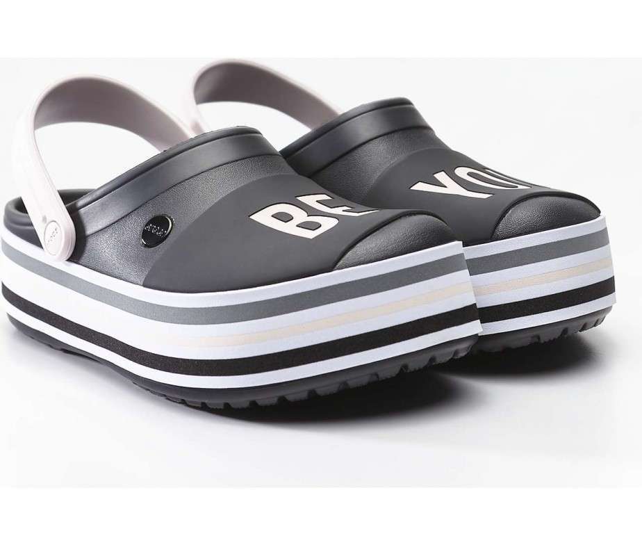 Жіночі Crocs Crocband Platform Bold Colour Clog Black — фото 4