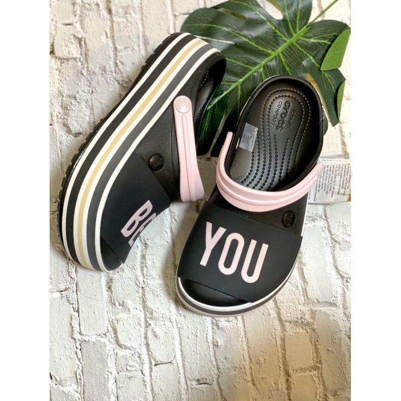 Жіночі Crocs Crocband Platform Bold Colour Clog Black — фото 8