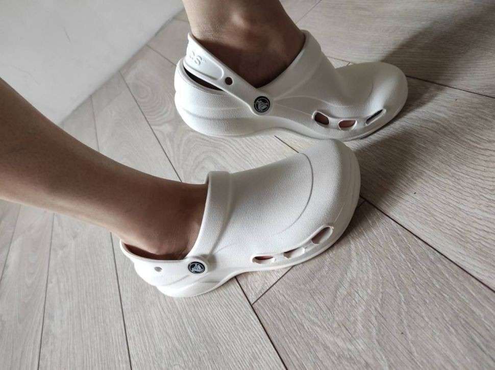 Жіночі Crocs Спеціаліст Білі Specialist Work Clogs White — фото 8