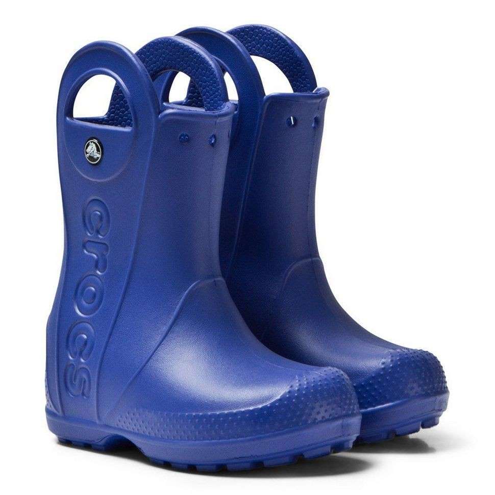 Crocs Дитячі Чоботи для Хлопчиків Сині Handle It Rain Bot Kids Cerulean Blue — фото 2