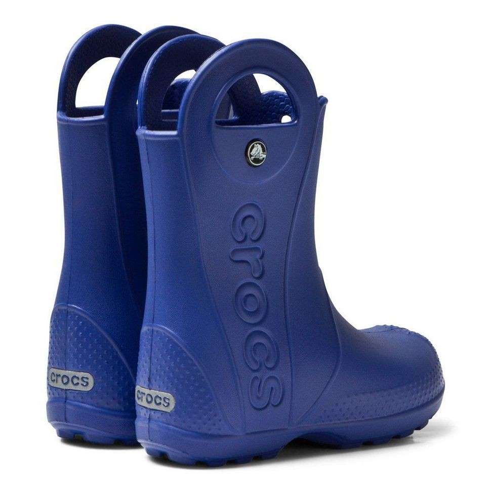 Crocs Дитячі Чоботи для Хлопчиків Сині Handle It Rain Bot Kids Cerulean Blue — фото 3