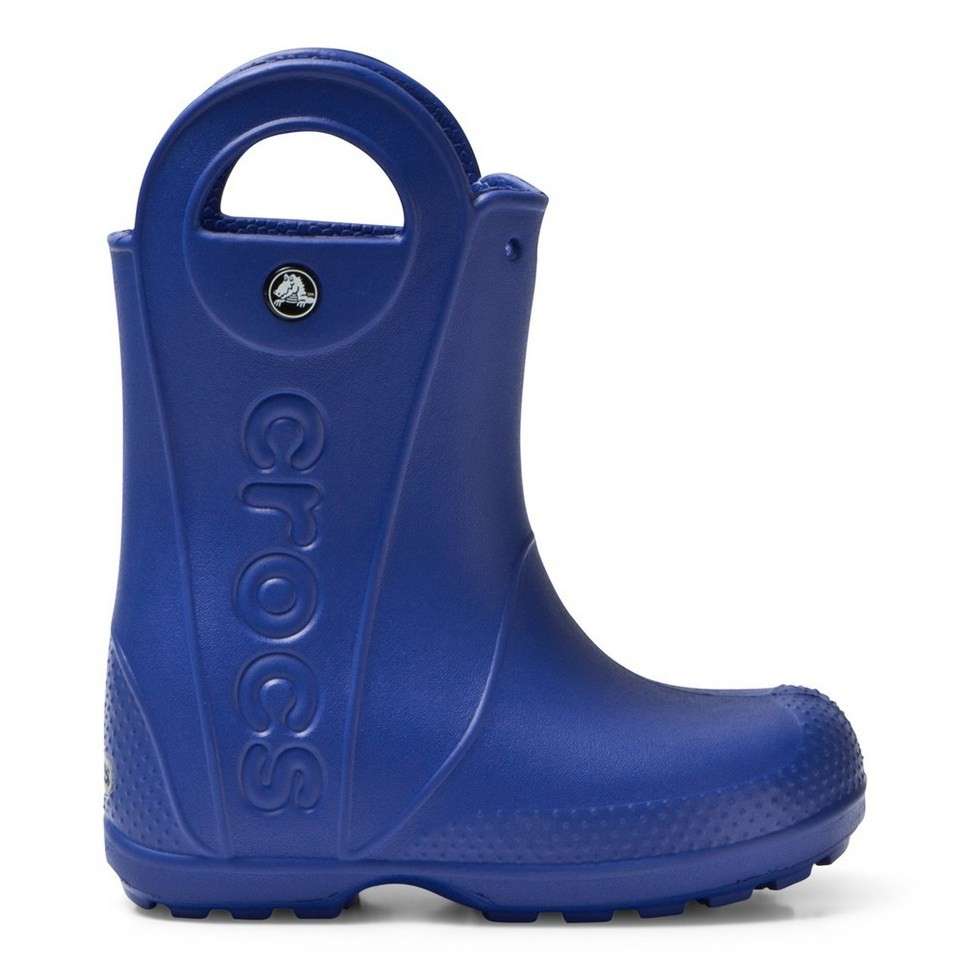 Crocs Дитячі Чоботи для Хлопчиків Сині Handle It Rain Bot Kids Cerulean Blue — фото 5