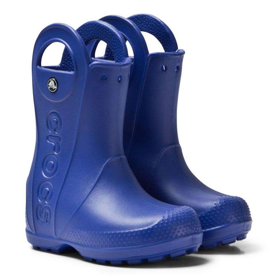 Crocs Дитячі Чоботи для Хлопчиків Сині Handle It Rain Bot Kids Cerulean Blue — фото 6