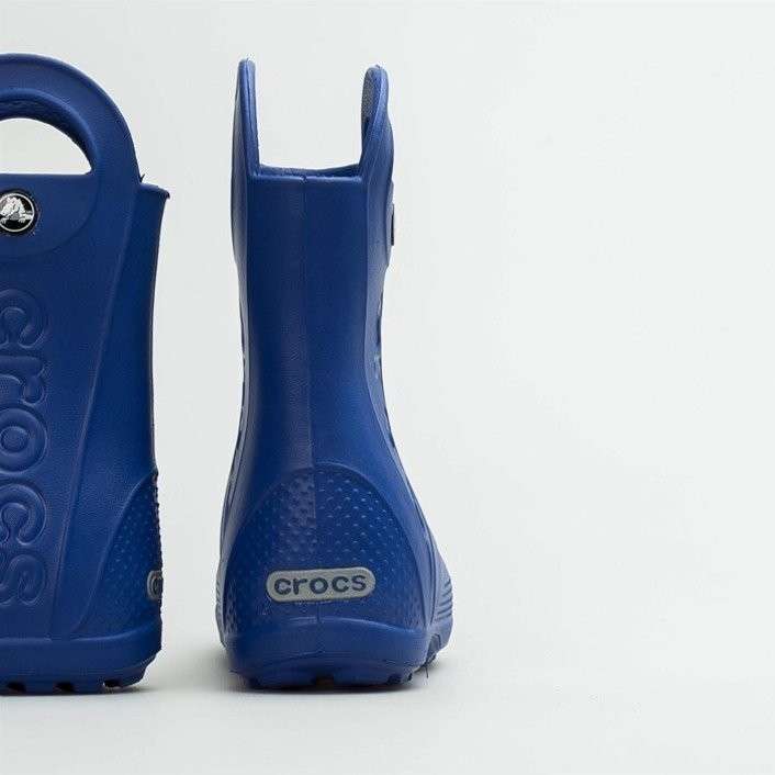 Crocs Дитячі Чоботи для Хлопчиків Сині Handle It Rain Bot Kids Cerulean Blue — фото 9