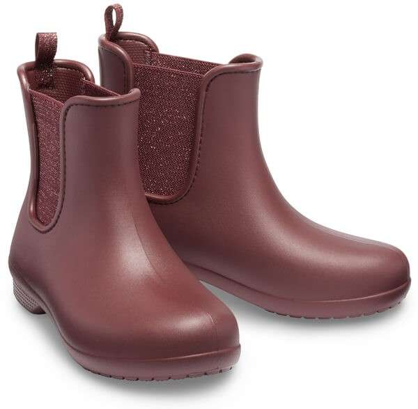Жіночі гумові чоботи Crocs Women’s Freesail Chelsea Boot Metallic Burgundy