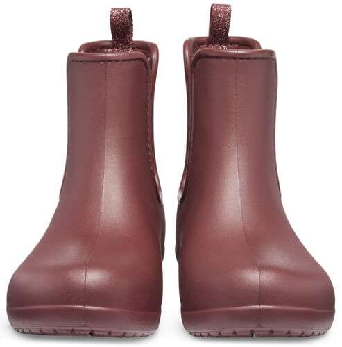 Жіночі гумові чоботи Crocs Women’s Freesail Chelsea Boot Metallic Burgundy — фото 5