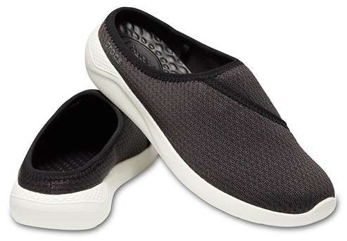 Дитячі Crocs-кросівки для дівчинки Crocs Women's LiteRide™ Mesh Mule Black White
