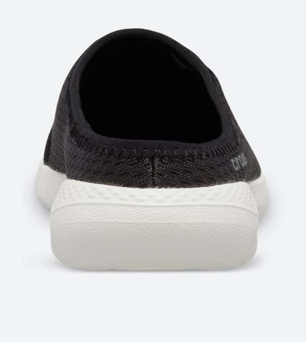 Дитячі Crocs-кросівки для дівчинки Crocs Women's LiteRide™ Mesh Mule Black White — фото 8